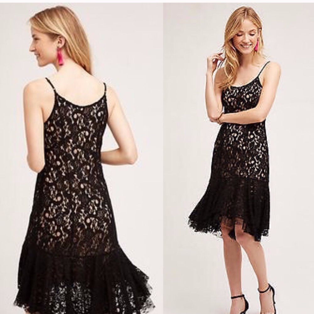 NWT Anthropologie Cotrena Flounced Dress Sz 6
